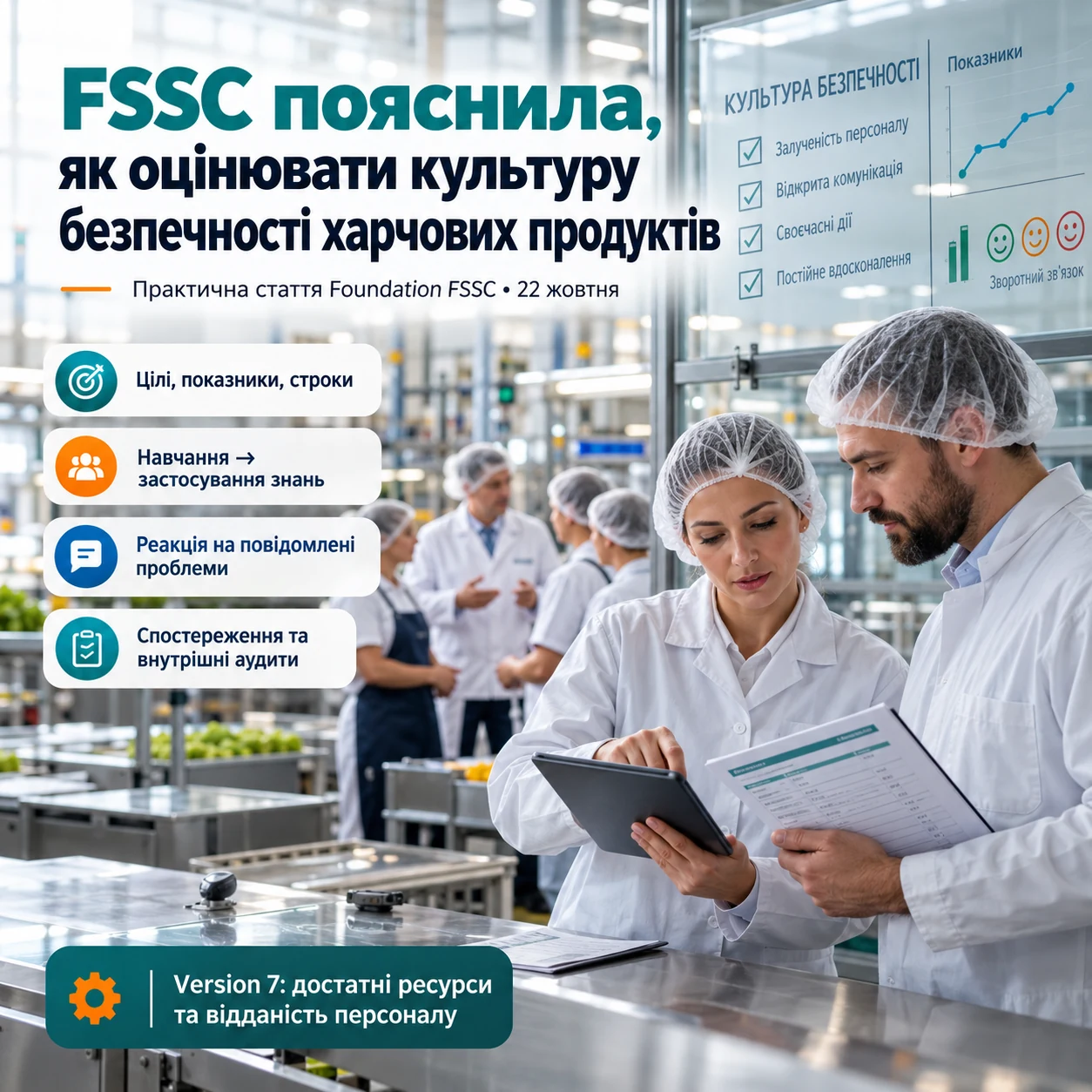 Культура безпечності харчових продуктів: як перейти від гасел до щоденних дій
