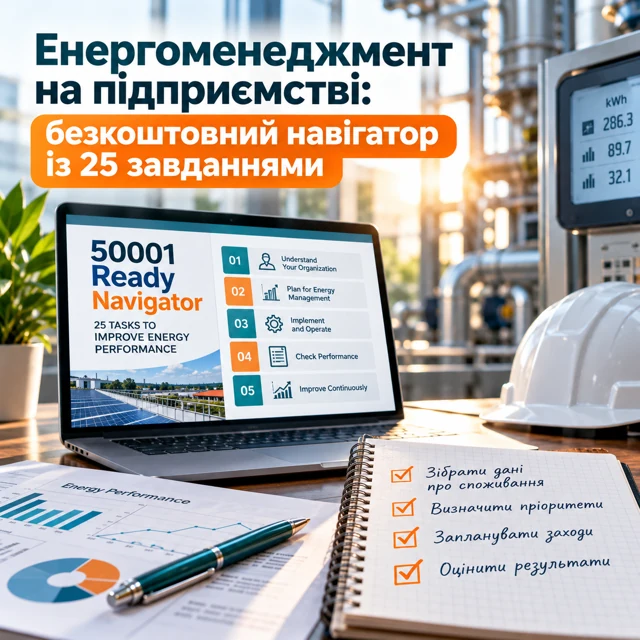 Енергоменеджмент без зайвої складності: безкоштовний навігатор із 25 завдань